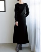 【ドゥクラッセ/DoCLASSE】のブラウジング・ニットフレアワンピース 人気、トレンドファッション・服の通販 founy(ファニー) ファッション Fashion レディースファッション WOMEN ワンピース Dress ブラウジング Browsing 畦 Ridge thumbnail ブラック|ID: prp329100003117792 ipo3291000000028257045