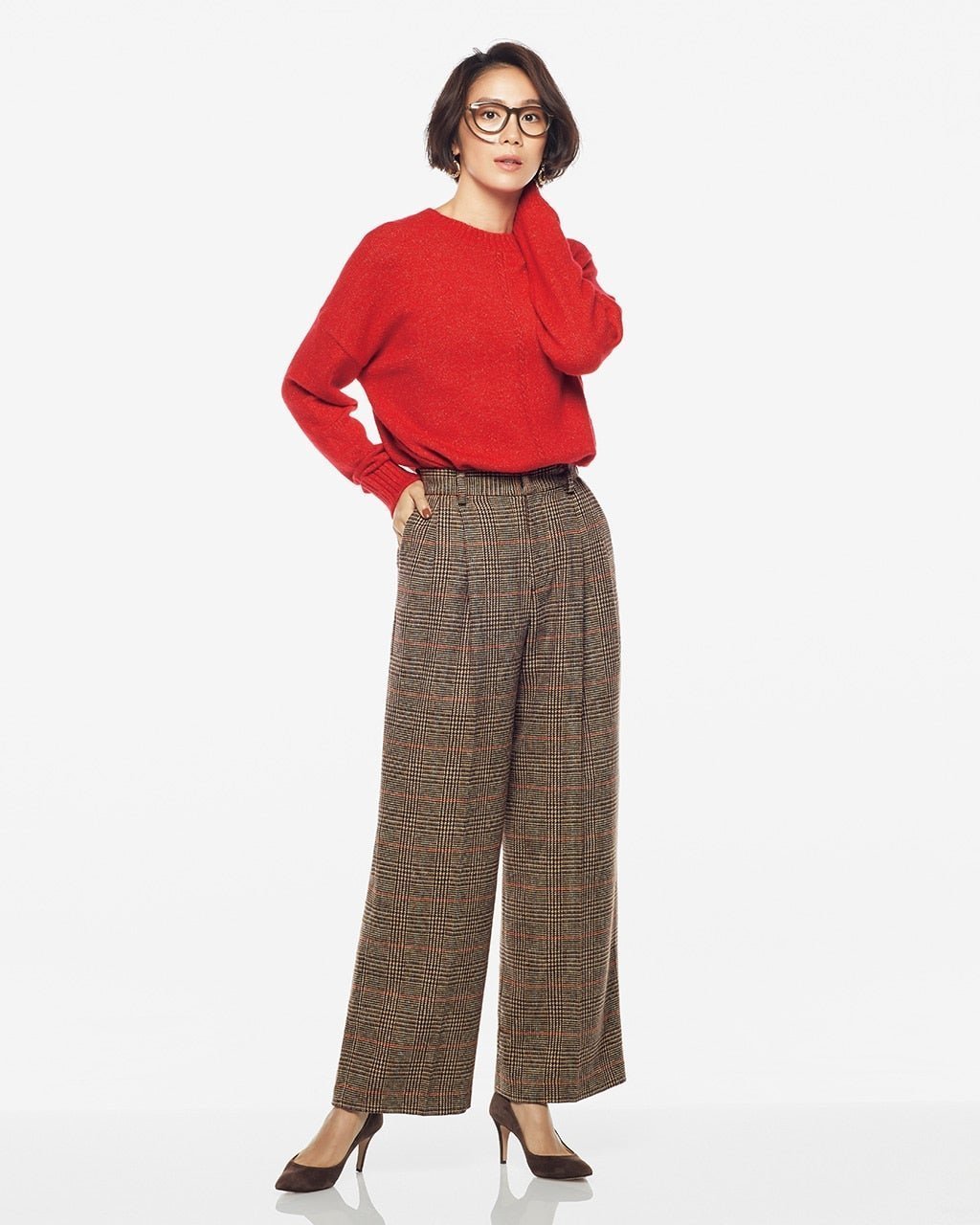 【ドゥクラッセ/DoCLASSE】のツイードライク・ワイドパンツ 人気、トレンドファッション・服の通販 founy(ファニー) 　ファッション　Fashion　レディースファッション　Fashion for Women　パンツ　Pants & Trousers　チェック　Check, Plaid, Tartan　ツイード　Twill, Twill Weave　バランス　Balance, Style Balance　ミックス　Mix, Mixed Style　ワイド　Wide, Wide Fit　冬　Winter / This Winter　 other-1|ID: prp329100003117797 ipo3291000000028257046