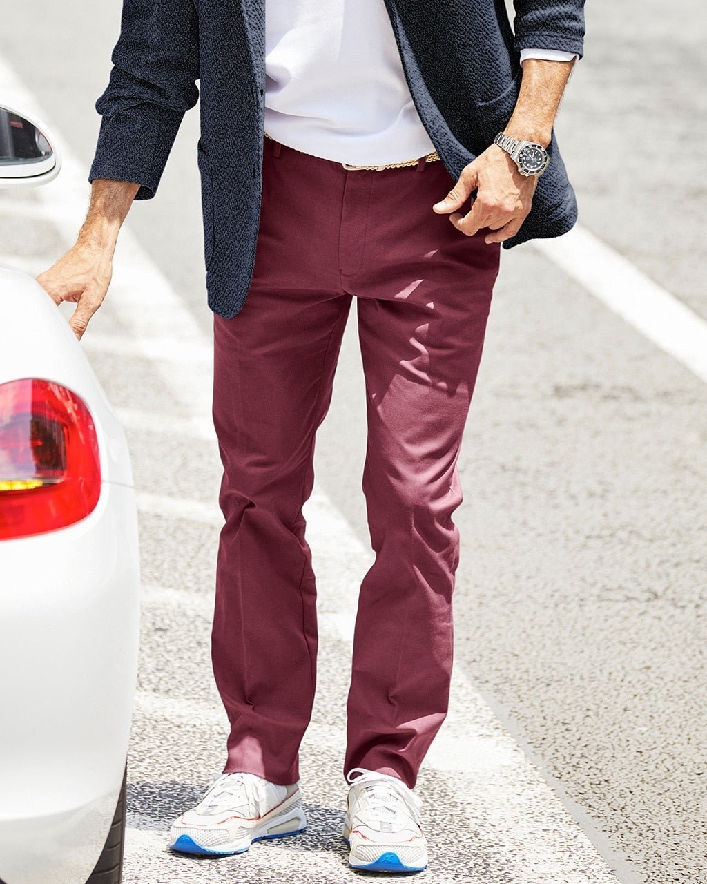 【ドゥクラッセ/DoCLASSE / MEN】のノータック/スタイルアップコットンオックスパンツ 人気、トレンドファッション・服の通販 founy(ファニー)  ファッション Fashion メンズファッション Fashion for Men ボトムス Bottoms ゴルフ Golf ストレッチ Stretch, Stretchy Fabric メンズ Men's, Menswear エレガント 上品 Elegant  other-1|ID: prp329100003117798 ipo3291000000033578436