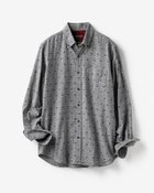 【ドゥクラッセ/DoCLASSE / MEN】のフランネル柄プリントシャツ ネイビーパターン2|ID: prp329100003117858 ipo3291000000028256892