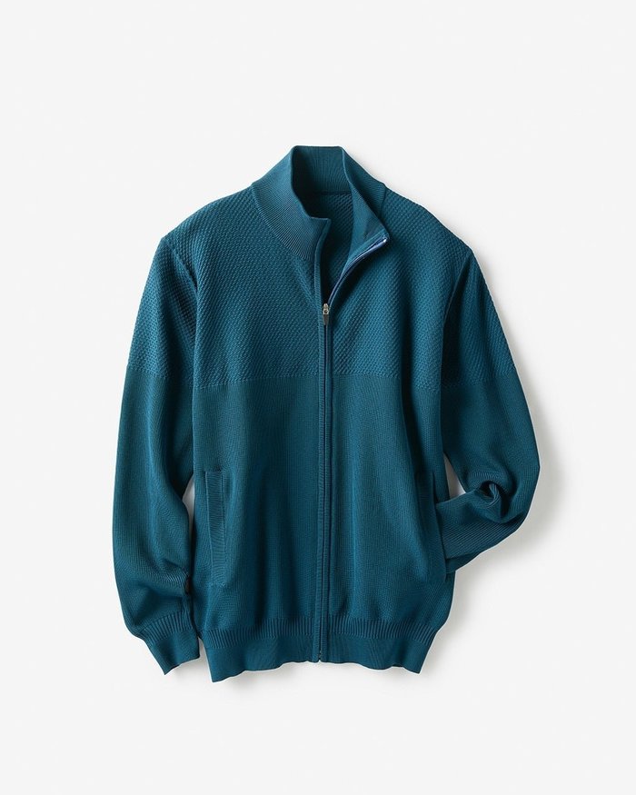 【ドゥクラッセ/DoCLASSE / MEN】のサスティナブルジップカーディガン インテリア・キッズ・メンズ・レディースファッション・服の通販 founy(ファニー) https://founy.com/ ファッション Fashion メンズファッション Fashion for Men カーディガン Cardigan, Knitwear ブルゾン Blouson, Bomber Jacket メンズ Men's, Menswear 吸水 Absorbent, Quick-Dry 軽量 Lightweight, Ultra Light |ID: prp329100003117865 ipo3291000000035794914