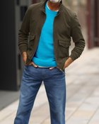 【ドゥクラッセ/DoCLASSE / MEN】のスエットZIPブルゾン カーキ|ID: prp329100003117871 ipo3291000000035795848