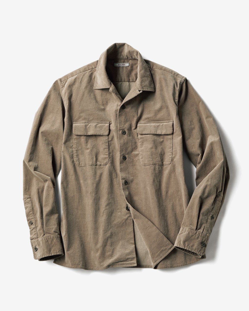 【ドゥクラッセ/DoCLASSE / MEN】のコーデュロイシャツブルゾン インテリア・キッズ・メンズ・レディースファッション・服の通販 founy(ファニー) 　ファッション　Fashion　メンズファッション　Fashion for Men　コーデュロイ　Corduroy, Cord Fabric　ジャケット　Jacket, Outerwear　メンズ　Men's, Menswear　防寒　Cold Protection, Winter-Ready　グレーベージュ|ID: prp329100003117872 ipo3291000000028256926