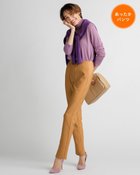 【ドゥクラッセ/DoCLASSE】の裏起毛カットジョーゼット・スリム74cm ライトキャメル|ID: prp329100003117874 ipo3291000000028256930