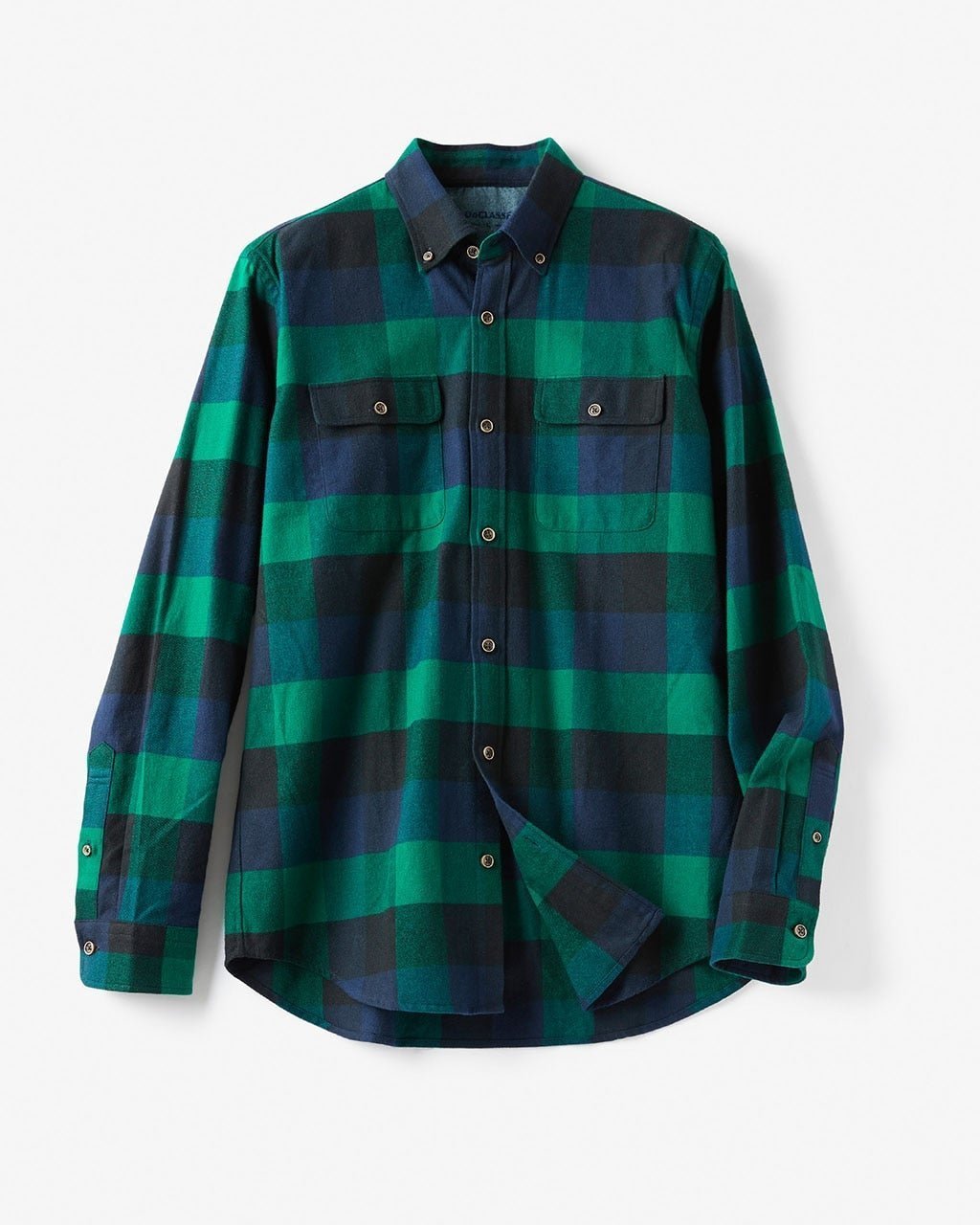 【ドゥクラッセ/DoCLASSE / MEN】のヘビーフランネルシャツ インテリア・キッズ・メンズ・レディースファッション・服の通販 founy(ファニー) 　ファッション　Fashion　メンズファッション　Fashion for Men　ドレス　Dress, One-Piece　フラップ　Flap, Flap Pocket　ポケット　Pocket, Pocket Detail　メンズ　Men's, Menswear　定番　Standard, Basic Item　グリーン・パターン|ID: prp329100003117884 ipo3291000000028256958