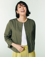 【ドゥクラッセ/DoCLASSE】の二重織メモリー・ノーカラージャケット 人気、トレンドファッション・服の通販 founy(ファニー) ファッション Fashion レディースファッション Fashion for Women アウター Coat / Outerwear Collection レディースジャケット・軽アウター Jackets ノーカラージャケット / シンプル上品コーデ Collarless Jackets アクセサリー Fashion Accessories ショート Short, Short Length ジャケット Jacket, Outerwear ストール Stole, Wrap ダブル Double, Double-Breasted フェイス Face, Facial Design エレガント 上品 Elegant |ID:prp329100003117915