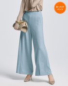 【ドゥクラッセ/DoCLASSE】のウール混ファインニードル・ワイドパンツ ダスティーブルー|ID: prp329100003117917 ipo3291000000035795259