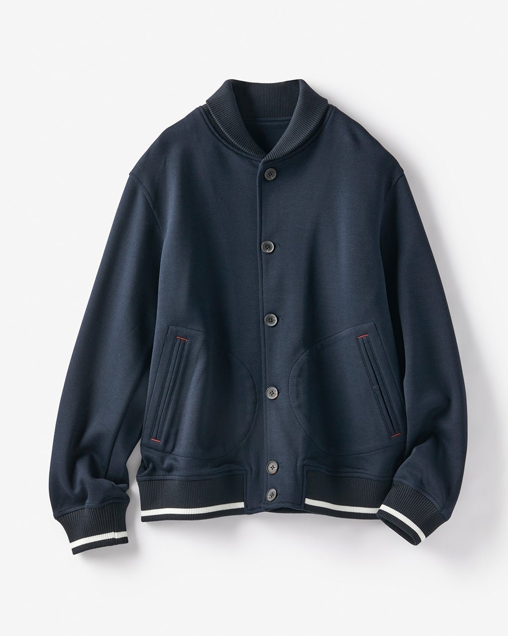 【ドゥクラッセ/DoCLASSE / MEN】の鹿の子ポンチリブブルゾン インテリア・キッズ・メンズ・レディースファッション・服の通販 founy(ファニー) 　ファッション　Fashion　メンズファッション　Fashion for Men　パーカー　Hoodie, Parka　ブルゾン　Blouson, Bomber Jacket　メンズ　Men's, Menswear　鹿の子　Piqué, Kanoko Fabric　ネイビー|ID: prp329100003117924 ipo3291000000028256727
