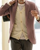 【ドゥクラッセ/DoCLASSE / MEN】のラクスマ・ニットジャケット/レギュラーサイズ 人気、トレンドファッション・服の通販 founy(ファニー) ファッション Fashion メンズファッション MEN ジャケット Jacket スマート Smart バランス Balance フィット Fit ベスト Vest メンズ Mens リラックス Relax レギュラー Regular thumbnail ブリック|ID: prp329100003117934 ipo3291000000028256743