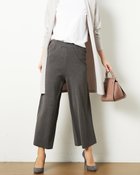 【ドゥクラッセ/DoCLASSE】の総針編み・セミワイドパンツ チャコール|ID: prp329100003117938 ipo3291000000035795307