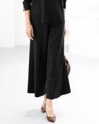 【ドゥクラッセ/DoCLASSE】の総針編み・セミワイドパンツ ブラック|ID: prp329100003117938 ipo3291000000035795314