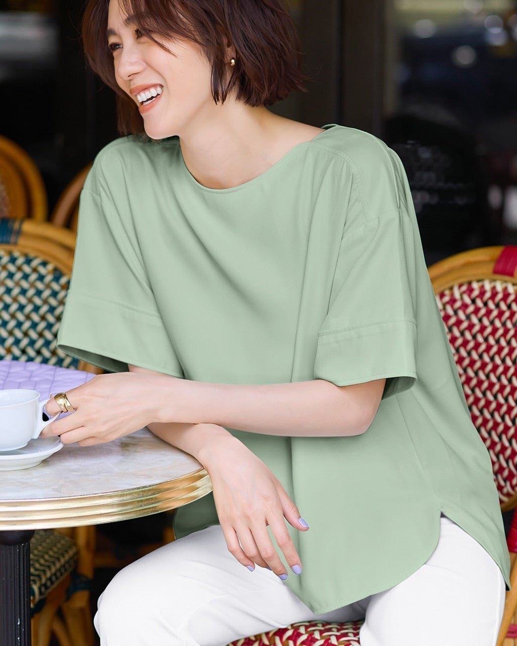 【ドゥクラッセ/DoCLASSE】のエステルダブル・バックタックTブラウス 人気、トレンドファッション・服の通販 founy(ファニー) 　ファッション　Fashion　レディースファッション　Fashion for Women　トップス・カットソー　Cut & Sew Tops　シャツ・ブラウス・オフィスカジュアル　Elegant Blouses & Button-Ups　バッグ　Bags　カフス　Cuff Design　ダブル　Double, Double-Breasted　ドレープ　Drape, Draping Fabric　フェミニン　Feminine, Girly　フォルム　Silhouette, Form　 other-1|ID: prp329100003117942 ipo3291000000032337714