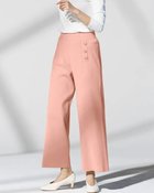 【ドゥクラッセ/DoCLASSE】の総針編みニット・アンクルワイドパンツ スモーキーピンク|ID: prp329100003117943 ipo3291000000028256773