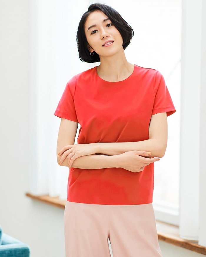 【ドゥクラッセ/DoCLASSE】のクルーネック/半袖・ドゥクラッセTファイン インテリア・キッズ・メンズ・レディースファッション・服の通販 founy(ファニー) https://founy.com/ ファッション Fashion レディースファッション Fashion for Women トップス・カットソー Cut & Sew Tops シャツ・ブラウス・オフィスカジュアル Elegant Blouses & Button-Ups ロングTシャツ・Tシャツ Longline T-Shirts & Tees カットソー・ベーシックTシャツ Cut-and-Sewn Tops / Stretch Tees & Basics カットソー Cut and Sewn Top 抗菌 Antibacterial, Bacteria-Resistant ダブル Double, Double-Breasted なめらか Smooth, Silky Texture フロント Front, Front Design ベーシック Basic, Essential 半袖 Short Sleeve, Half Sleeve おすすめ Recommended / Our Picks エレガント 上品 Elegant |ID: prp329100003117952 ipo3291000000033578432