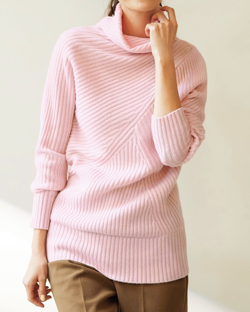 【ドゥクラッセ/DoCLASSE】のカシミヤ混・アシメリブ編みセーター 人気、トレンドファッション・服の通販 founy(ファニー) 　ファッション　Fashion　レディースファッション　Fashion for Women　トップス・カットソー　Cut & Sew Tops　ニット　Knit Tops & Sweaters　サマー　Summer, Summer Style　セーター　Sweater, Knitwear　バランス　Balance, Style Balance　フォルム　Silhouette, Form　ミックス　Mix, Mixed Style　 other-1|ID: prp329100003117957 ipo3291000000028256796