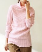 【ドゥクラッセ/DoCLASSE】のカシミヤ混・アシメリブ編みセーター ピンク|ID: prp329100003117957 ipo3291000000028256797