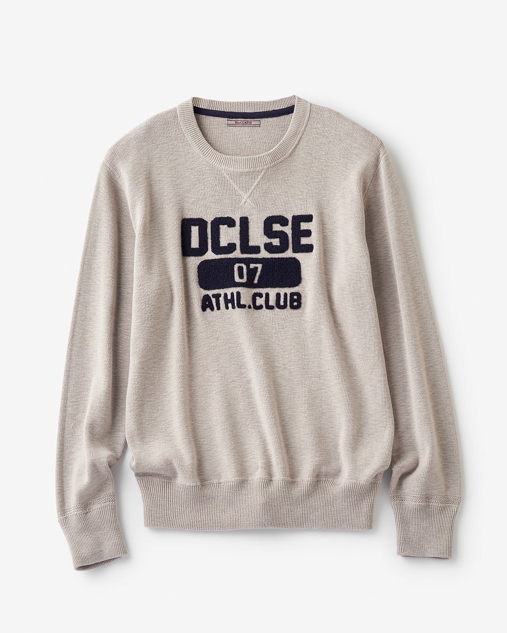 【ドゥクラッセ/DoCLASSE / MEN】のコットンスラブニット/クルーネック インテリア・キッズ・メンズ・レディースファッション・服の通販 founy(ファニー) 　ファッション　Fashion　メンズファッション　Fashion for Men　ゴルフ　Golf　スウェット / スエット　Sweatshirt, Sweatwear　セーター　Sweater, Knitwear　メンズ　Men's, Menswear　ソフトグレー|ID: prp329100003117975 ipo3291000000028256651