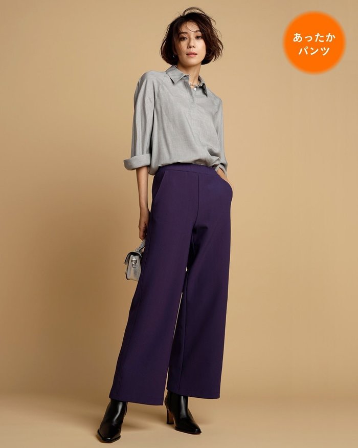 【ドゥクラッセ/DoCLASSE】のプレシャスウォーム・セミワイド74cm インテリア・キッズ・メンズ・レディースファッション・服の通販 founy(ファニー) https://founy.com/ ファッション Fashion レディースファッション Fashion for Women パンツ Pants & Trousers カットソー Cut and Sewn Top ジョーゼット Georgette, Semi-Sheer Fabric ストレッチ Stretch, Stretchy Fabric ポケット Pocket, Pocket Detail エレガント 上品 Elegant |ID: prp329100003117996 ipo3291000000033605210