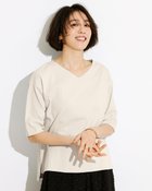 【ドゥクラッセ/DoCLASSE】の抜け感Vネック/5分袖・ドゥクラッセTシャツ 人気、トレンドファッション・服の通販 founy(ファニー) ファッション Fashion レディースファッション WOMEN トップス・カットソー Tops/Tshirt シャツ/ブラウス Shirts/Blouses ロング / Tシャツ T-Shirts カットソー Cut and Sewn Vネック V-Neck インナー Inner カットソー Cut And Sew シンプル Simple ジャケット Jacket デニム Denim 定番 Standard なめらか Smooth パール Pearl ベーシック Basic 半袖 Short Sleeve おすすめ Recommend ビジネス 仕事 通勤 Business thumbnail ライトグレー|ID: prp329100003118004 ipo3291000000028256504