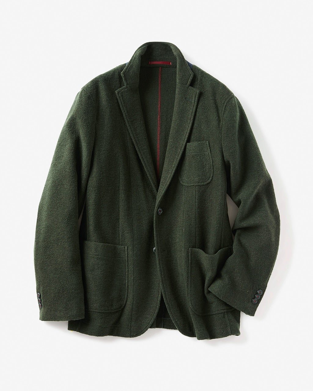 【ドゥクラッセ/DoCLASSE / MEN】のウールブークレジャケット インテリア・キッズ・メンズ・レディースファッション・服の通販 founy(ファニー) 　ファッション　Fashion　メンズファッション　Fashion for Men　ジャケット　Jacket, Outerwear　ベスト　Vest, Waistcoat　ポケット　Pocket, Pocket Detail　メンズ　Men's, Menswear　秋　Autumn　グリーン|ID: prp329100003118025 ipo3291000000028256549