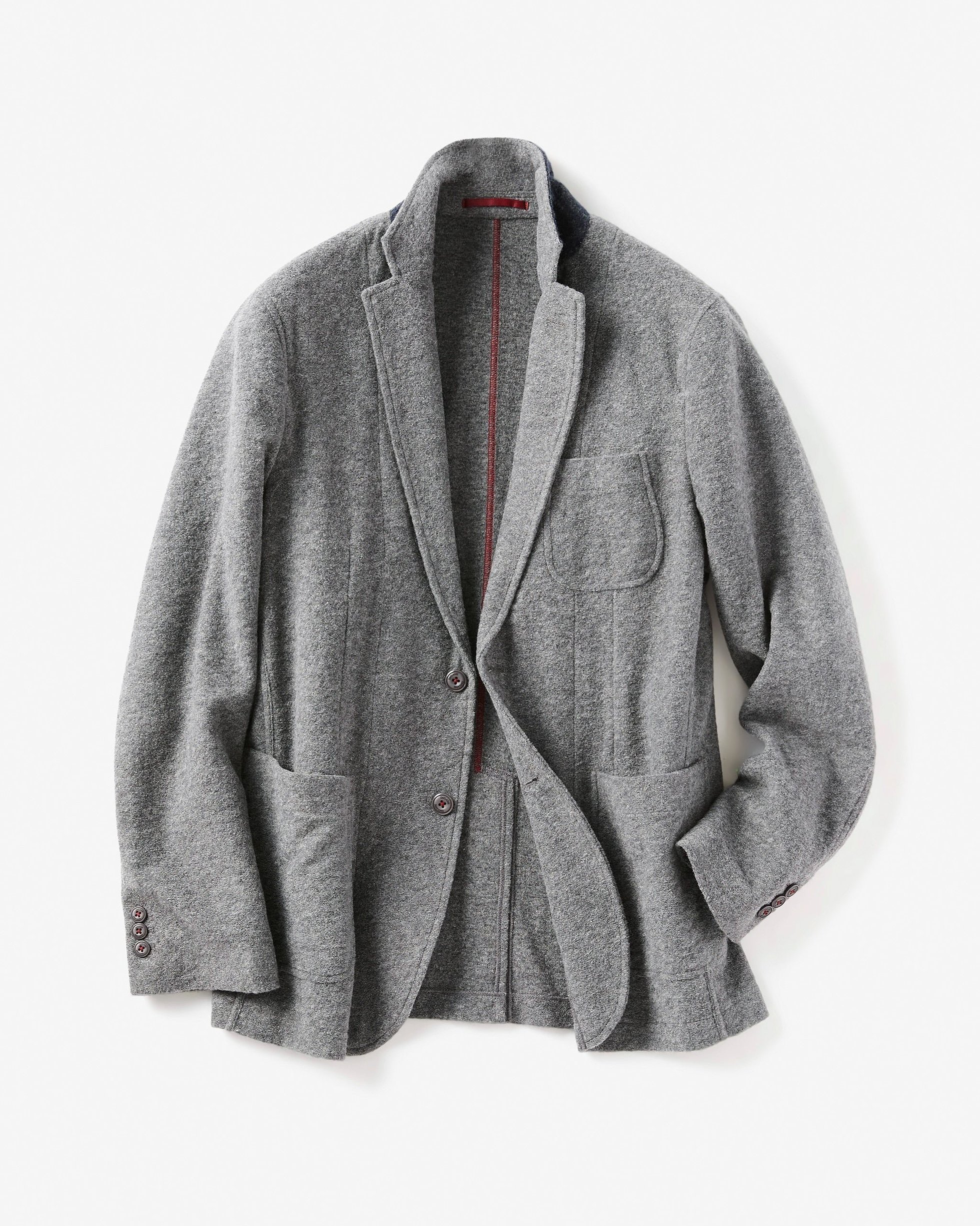【ドゥクラッセ/DoCLASSE / MEN】のウールブークレジャケット インテリア・キッズ・メンズ・レディースファッション・服の通販 founy(ファニー) 　ファッション　Fashion　メンズファッション　Fashion for Men　ジャケット　Jacket, Outerwear　ベスト　Vest, Waistcoat　ポケット　Pocket, Pocket Detail　メンズ　Men's, Menswear　秋　Autumn　グレー|ID: prp329100003118025 ipo3291000000033023834