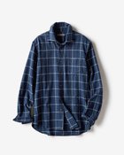 【ドゥクラッセ/DoCLASSE / MEN】のコットンオックス起毛シャツ/ボタンダウン ネイビーパターン|ID: prp329100003118067 ipo3291000000028256622