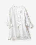 【ドゥクラッセ/DoCLASSE】の21番リネン・センターフリルブラウス ホワイト|ID: prp329100003118071 ipo3291000000035798248