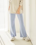 【ドゥクラッセ/DoCLASSE】のピンタックフレア・ニットパンツ ブルーグレー|ID: prp329100003118098 ipo3291000000035795896