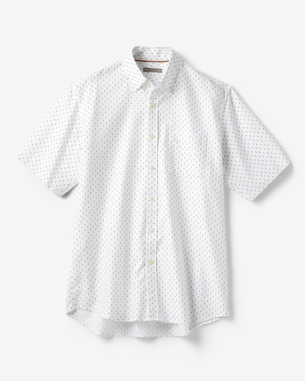 【ドゥクラッセ/DoCLASSE / MEN】のナチュラルオックスシャツ半袖 インテリア・キッズ・メンズ・レディースファッション・服の通販 founy(ファニー) 　ファッション　Fashion　メンズファッション　Fashion for Men　フィット　Fit, Slim Fit　メンズ　Men's, Menswear　ヨーク　Yoke, Yoke Design　人気　Popular, Best Seller　半袖　Short Sleeve, Half Sleeve　ホワイト・パターン2|ID: prp329100003118119 ipo3291000000028256326