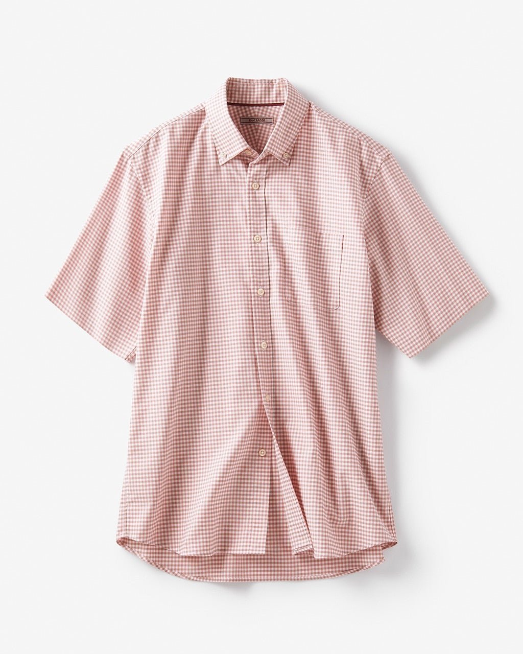 【ドゥクラッセ/DoCLASSE / MEN】のナチュラルオックスシャツ半袖 インテリア・キッズ・メンズ・レディースファッション・服の通販 founy(ファニー) 　ファッション　Fashion　メンズファッション　Fashion for Men　フィット　Fit, Slim Fit　メンズ　Men's, Menswear　ヨーク　Yoke, Yoke Design　人気　Popular, Best Seller　半袖　Short Sleeve, Half Sleeve　ピンクチェック|ID: prp329100003118119 ipo3291000000028256327