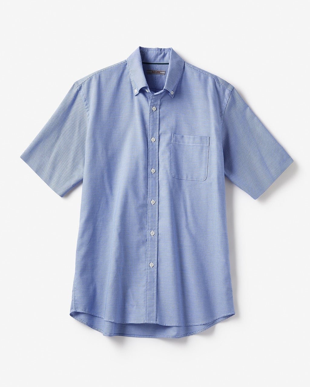 【ドゥクラッセ/DoCLASSE / MEN】のナチュラルオックスシャツ半袖 インテリア・キッズ・メンズ・レディースファッション・服の通販 founy(ファニー) 　ファッション　Fashion　メンズファッション　Fashion for Men　フィット　Fit, Slim Fit　メンズ　Men's, Menswear　ヨーク　Yoke, Yoke Design　人気　Popular, Best Seller　半袖　Short Sleeve, Half Sleeve　サックス千鳥|ID: prp329100003118119 ipo3291000000028256330