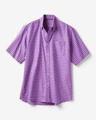 【ドゥクラッセ/DoCLASSE / MEN】のナチュラルオックスシャツ半袖 パープルチェック|ID: prp329100003118119 ipo3291000000028256332