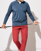 【ドゥクラッセ/DoCLASSE / MEN】の360&deg;ストレッチGOLFハーフジップ長袖 ネイビー|ID: prp329100003118126 ipo3291000000028256343