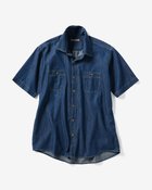 【ドゥクラッセ/DoCLASSE / MEN】のダンガリー・レギュラーカラーシャツ/半袖 ダークインディゴ|ID: prp329100003118166 ipo3291000000035798199