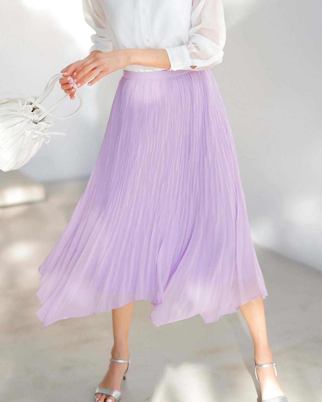 【ドゥクラッセ/DoCLASSE】のランダムヘム・シフォンスカート 人気、トレンドファッション・服の通販 founy(ファニー) 　ファッション　Fashion　レディースファッション　Fashion for Women　スカート　Skirts　シフォン　Chiffon, Lightweight Fabric　プリーツ　Pleats, Pleated　ランダム　Random, Irregular　 other-1|ID: prp329100003118229 ipo3291000000035794771