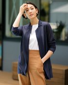 【ドゥクラッセ/DoCLASSE】のイタリア糸・羽織りニットジャケット ネイビー|ID: prp329100003118262 ipo3291000000035794969