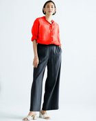 【ドゥクラッセ/DoCLASSE】のワッシャー加工・リラックスイージーパンツ ミッドナイトブルー|ID: prp329100003118275 ipo3291000000035795422