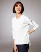 【ドゥクラッセ/DoCLASSE】の抜け感クルーネック/9分袖・ドゥクラッセTシャツ ホワイト|ID: prp329100003118481 ipo3291000000036008655