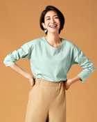 【ドゥクラッセ/DoCLASSE】の抜け感クルーネック/9分袖・ドゥクラッセTシャツ ダスティーブルー|ID: prp329100003118481 ipo3291000000036008667