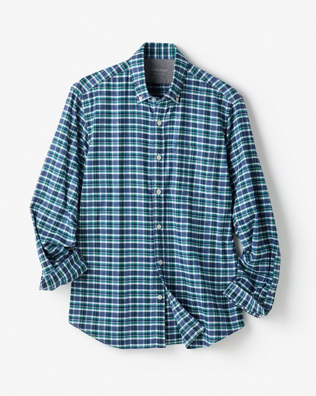 【ドゥクラッセ/DoCLASSE / MEN】の両面起毛フランネル長袖 インテリア・キッズ・メンズ・レディースファッション・服の通販 founy(ファニー) ファッション Fashion メンズファッション Fashion for Men なめらか Smooth, Silky Texture イエロー Yellow フィット Fit, Slim Fit メンズ Men's, Menswear ヨーク Yoke, Yoke Design 長袖 Long Sleeve, Full Sleeve ブルーチェック|ID: prp329100003118508 ipo3291000000033771931