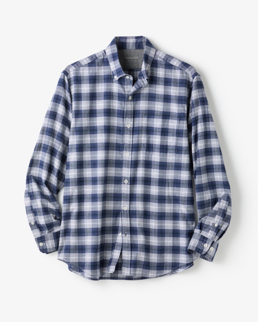 【ドゥクラッセ/DoCLASSE / MEN】の両面起毛フランネル長袖 インテリア・キッズ・メンズ・レディースファッション・服の通販 founy(ファニー) ファッション Fashion メンズファッション Fashion for Men なめらか Smooth, Silky Texture イエロー Yellow フィット Fit, Slim Fit メンズ Men's, Menswear ヨーク Yoke, Yoke Design 長袖 Long Sleeve, Full Sleeve ネイビーチェック|ID: prp329100003118508 ipo3291000000033771935