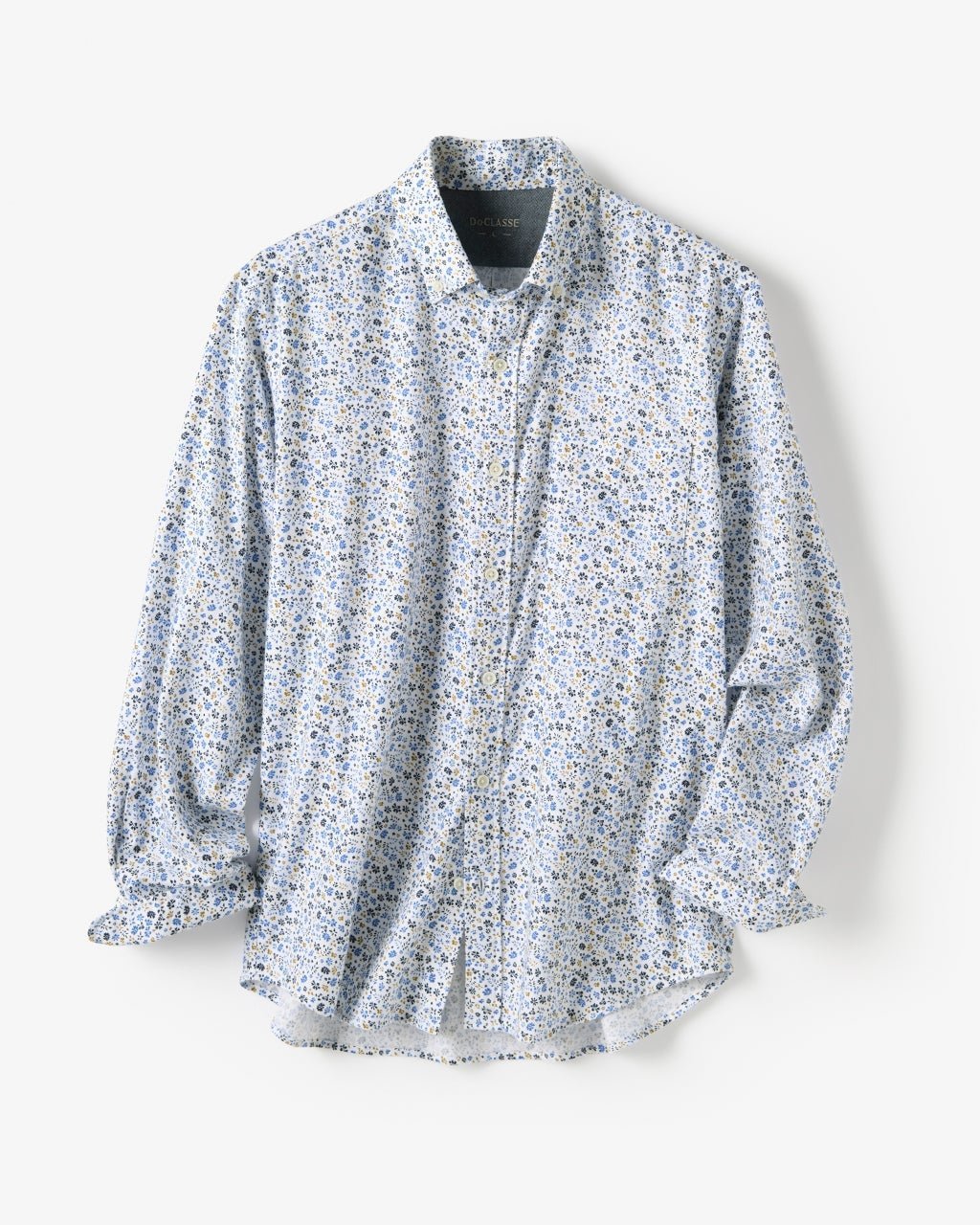 【ドゥクラッセ/DoCLASSE / MEN】の両面起毛フランネル長袖 インテリア・キッズ・メンズ・レディースファッション・服の通販 founy(ファニー) ファッション Fashion メンズファッション Fashion for Men なめらか Smooth, Silky Texture イエロー Yellow フィット Fit, Slim Fit メンズ Men's, Menswear ヨーク Yoke, Yoke Design 長袖 Long Sleeve, Full Sleeve 小花|ID: prp329100003118508 ipo3291000000033771939