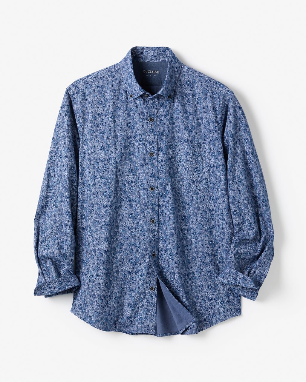 【ドゥクラッセ/DoCLASSE / MEN】の両面起毛フランネル長袖 インテリア・キッズ・メンズ・レディースファッション・服の通販 founy(ファニー) ファッション Fashion メンズファッション Fashion for Men なめらか Smooth, Silky Texture イエロー Yellow フィット Fit, Slim Fit メンズ Men's, Menswear ヨーク Yoke, Yoke Design 長袖 Long Sleeve, Full Sleeve レオパード・ネイビー|ID: prp329100003118508 ipo3291000000034093129