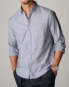 【ドゥクラッセ/DoCLASSE / MEN】の両面起毛フランネル長袖 インクブルーストライプ|ID: prp329100003118508 ipo3291000000036008556