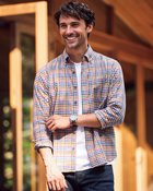 【ドゥクラッセ/DoCLASSE / MEN】の両面起毛フランネル長袖 ピンクマルチ|ID: prp329100003118508 ipo3291000000036008559