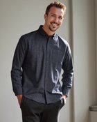 【ドゥクラッセ/DoCLASSE / MEN】の両面起毛フランネル長袖 ネイビー千鳥2|ID: prp329100003118508 ipo3291000000036008564