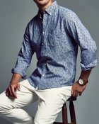 【ドゥクラッセ/DoCLASSE / MEN】の両面起毛フランネル長袖 ブルー・パターン|ID: prp329100003118508 ipo3291000000036008610