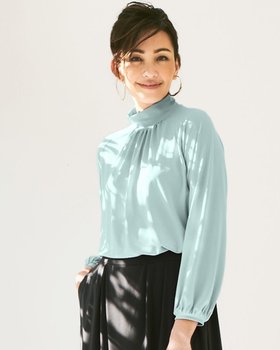 【ドゥクラッセ/DoCLASSE】 ドレープジャージー・タックハイネック人気、トレンドファッション・服の通販 founy(ファニー) ファッション Fashion レディースファッション Fashion for Women トップス・カットソー Cut & Sew Tops シャツ・ブラウス・オフィスカジュアル Elegant Blouses & Button-Ups ロングTシャツ・Tシャツ Longline T-Shirts & Tees カットソー・ベーシックTシャツ Cut-and-Sewn Tops / Stretch Tees & Basics カットソー Cut and Sewn Top |ID:prp329100003172075