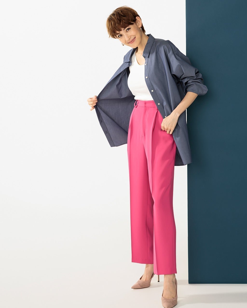 【ドゥクラッセ/DoCLASSE】のグロスドレープ・リラックステーパード 人気、トレンドファッション・服の通販 founy(ファニー) 　ファッション　Fashion　レディースファッション　Fashion for Women　パンツ　Pants & Trousers　とろみ　Fluid, Flowy Fabric　ベーシック　Basic, Essential　 other-1|ID: prp329100003172080 ipo3291000000031634667