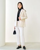 【ドゥクラッセ/DoCLASSE】のマトラッセクロス・テーラードジャケット 人気、トレンドファッション・服の通販 founy(ファニー) ファッション Fashion レディースファッション Ladies' Fashion Online アウター Coat Outerwear ジャケット Jackets テーラードジャケット Tailored Jackets ジャケット Jacket ベスト Vest thumbnail オフホワイト|ID: prp329100003172100 ipo3291000000032636982